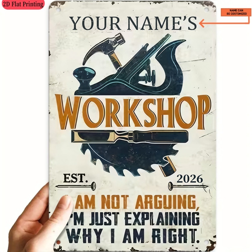 Tools Name In Workshop - [2D 플랫] 1개 맞춤형 이름 작업장