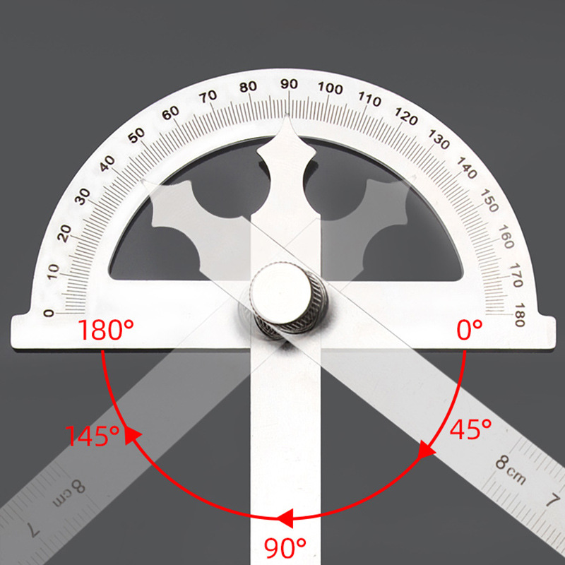 Workshop Measuring Tools - 180도 각도기 금속 각도 측정기 목공