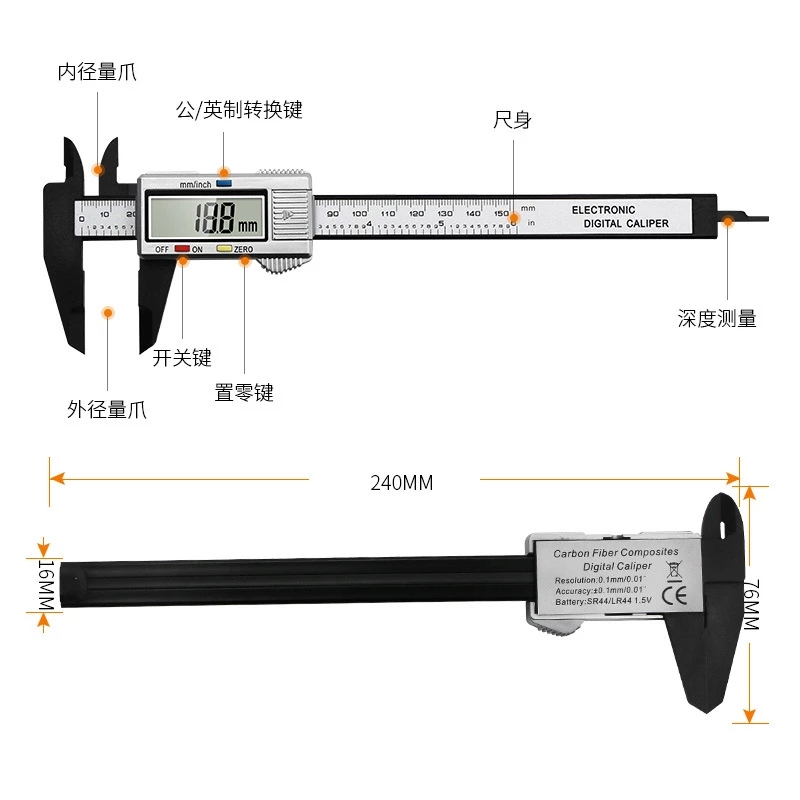디지털 전자 버니어 캘리퍼스, 문신 눈썹 눈금자 측정  - Workshop Measuring Tools 리뷰 및 가격