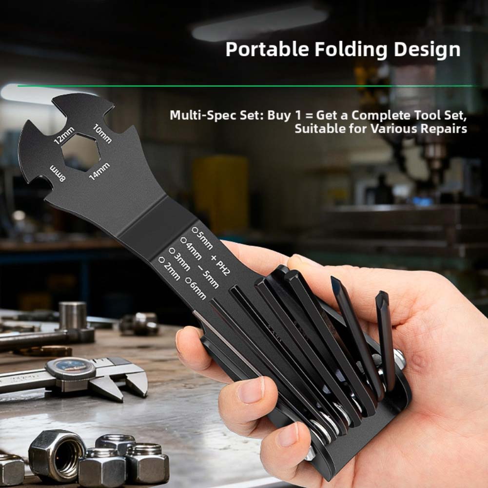1pc 다기능 접이식 육각 렌치 작업장 장비 수리를위한 - Workshop Hand Tools And Equipment 리뷰 및 가격