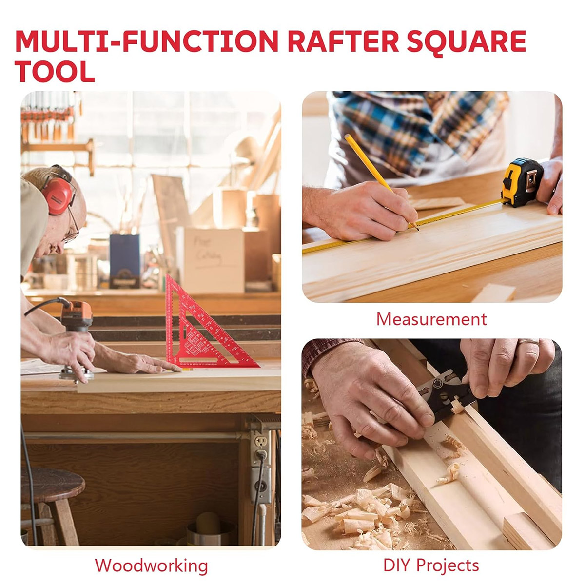 알루미늄 합금 스피드 스퀘어 고정밀 미터법 삼각자 목공 - Workshop Measuring Tools 리뷰 및 가격