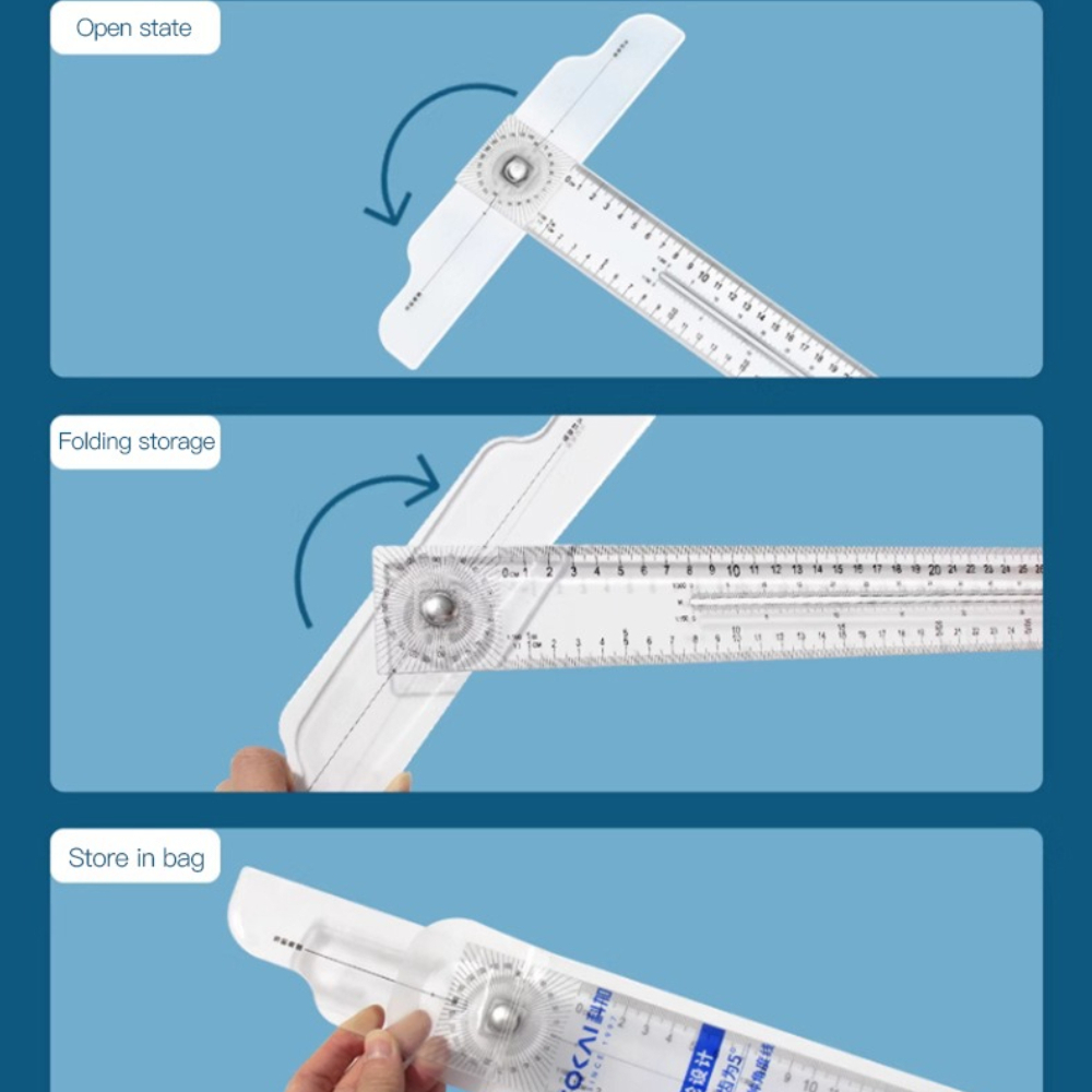 양면 T형 직각자 투명 측정자 직선자 60cm 내구성  - Workshop Measuring Tools 리뷰 및 가격