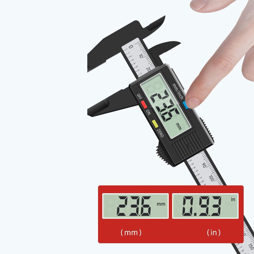전자 디지털 버니어 캘리퍼스 0-150mm 탄소 섬유  - Workshop Measuring Tools 리뷰 및 가격