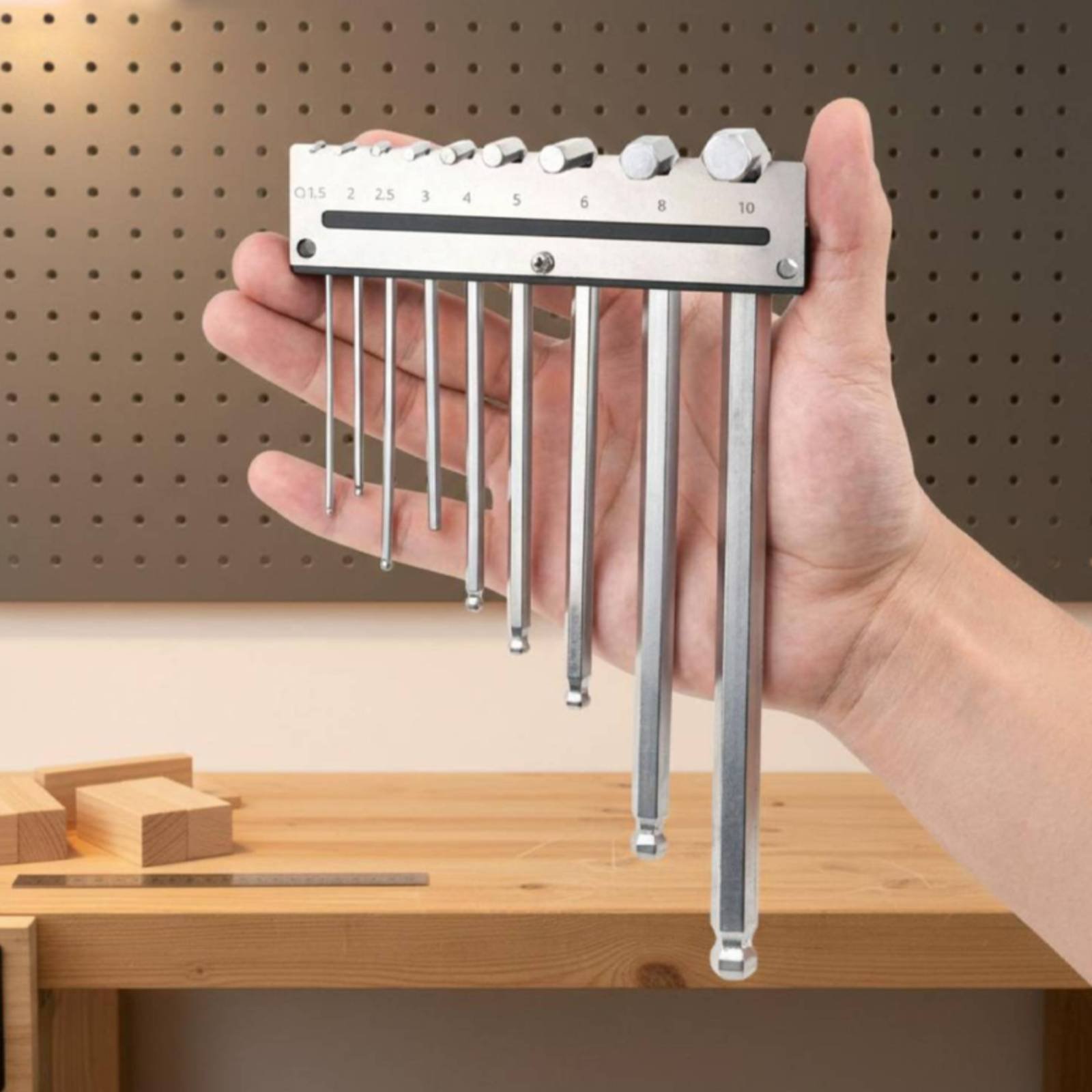 벽걸이형 육각렌치 홀더 금속 페그보드 렌치 랙 앨런렌치 - Tools In Metal Workshop 리뷰 및 가격