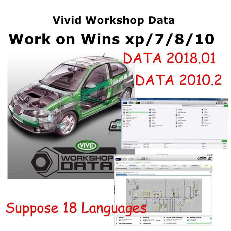 Wins XP 가상 기계에서 자동차 전기 다이어그램 수 - Workshop Tools English 리뷰 및 가격