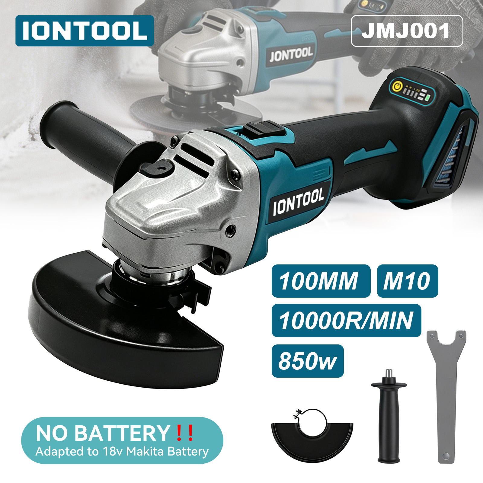 IONTOOL 무선 앵글 그라인더 850W 100mm  - Tools For Fabrication Workshop 리뷰 및 가격