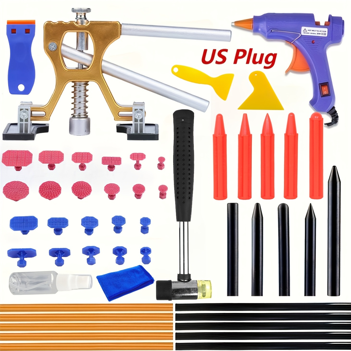 새로운 조절식 자동차 덴트 수리 키트, 전문 정비소용  - Special Workshop Tools 리뷰 및 가격