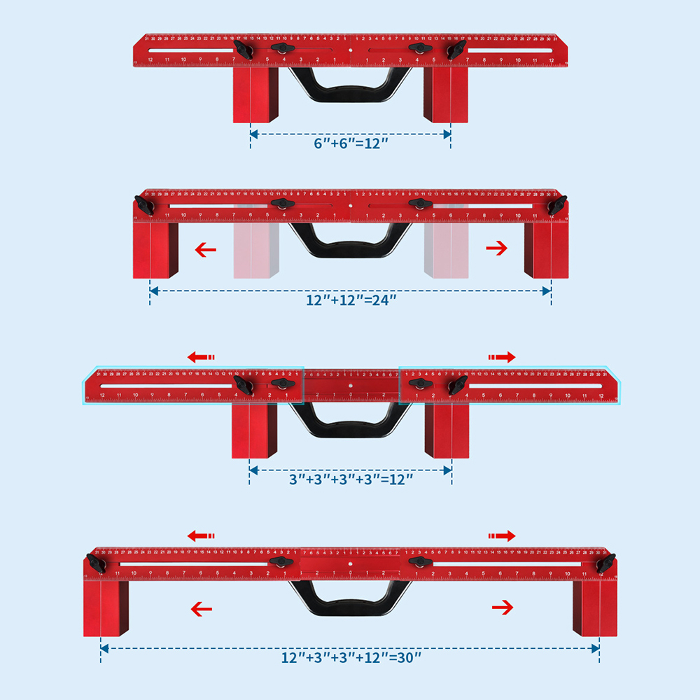 1세트 프레이밍 도구, 조절 가능한 프레이밍 스터드 레 - Workshop Measuring Tools 리뷰 및 가격
